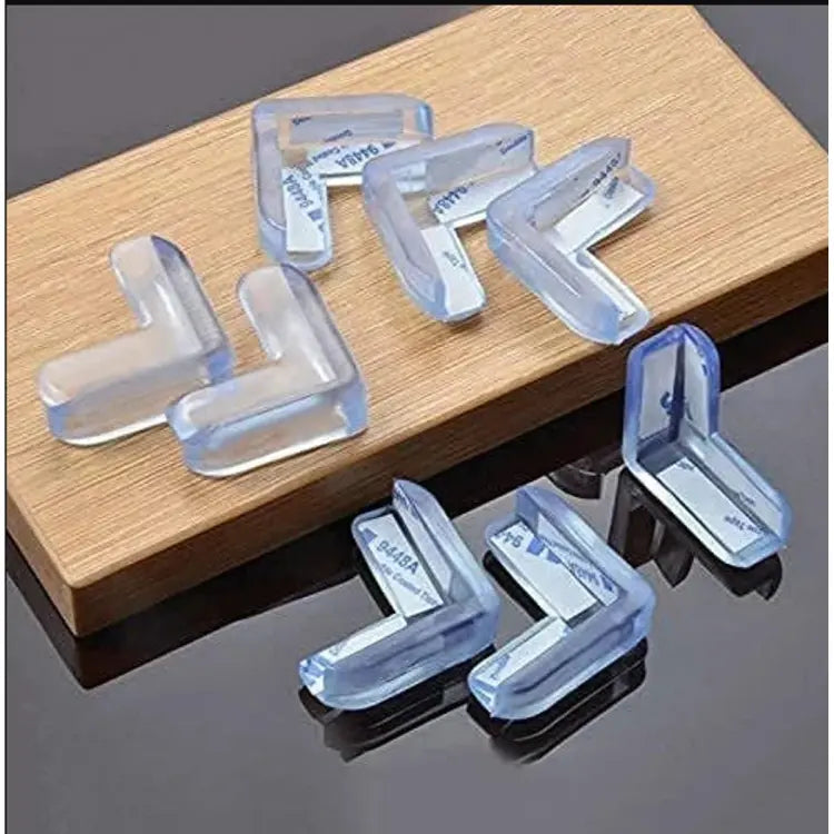 pack of 4 Table Corner Protectors - Child Safety Silicon Corner Guards (L Shape)