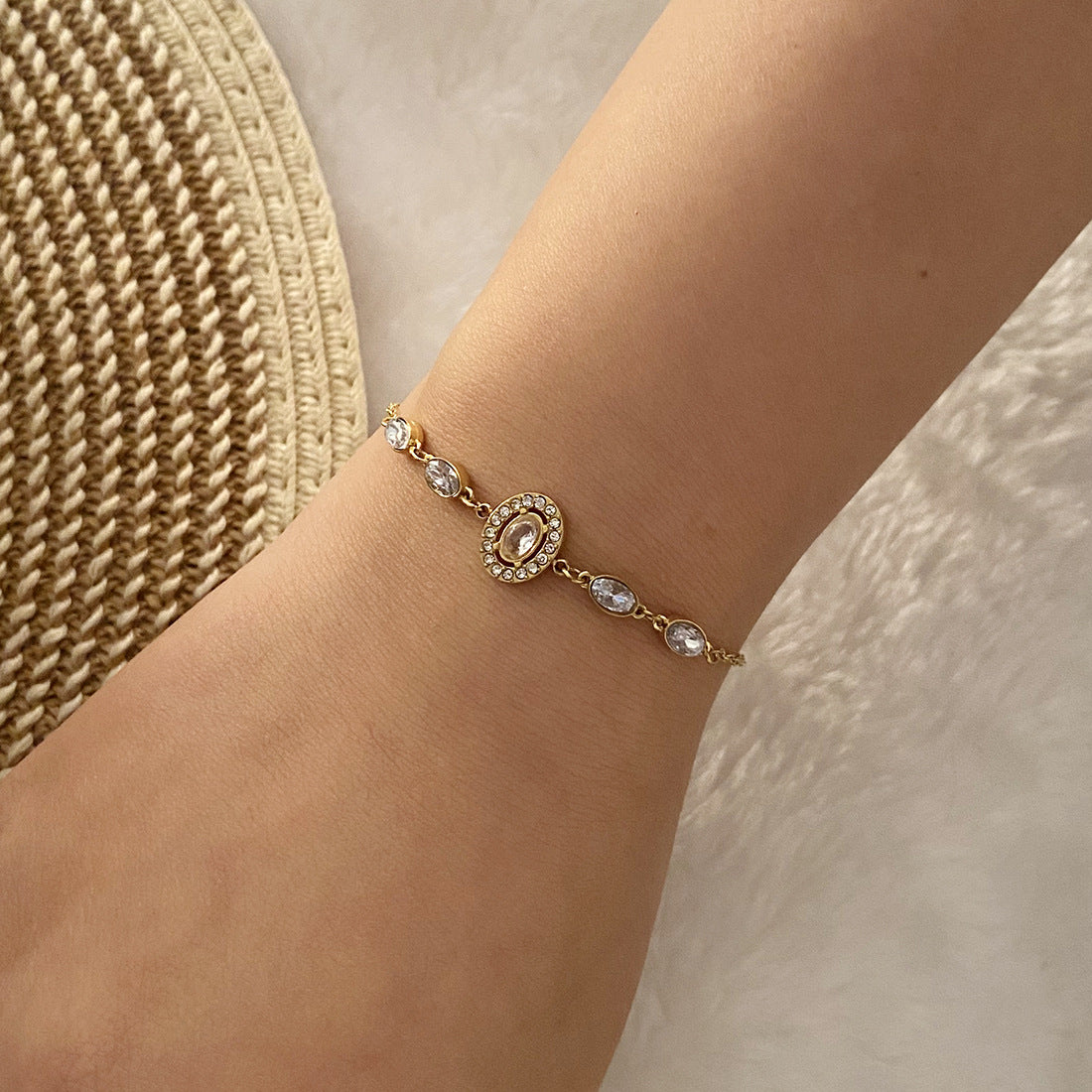 Women Fashion Heart Stainless Steel Electroplating Bracelets