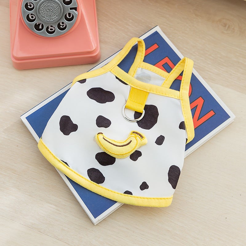 Cute Fruit Decor Dog Vest Harness
