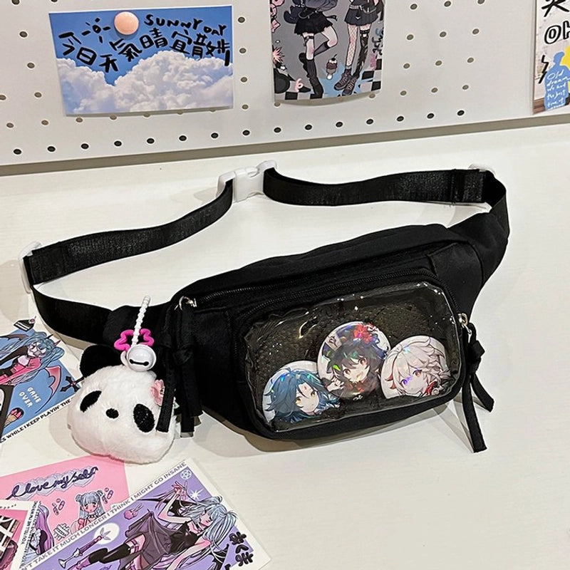 Women's Classic Style Streetwear Solid Color Nylon Waist Bags