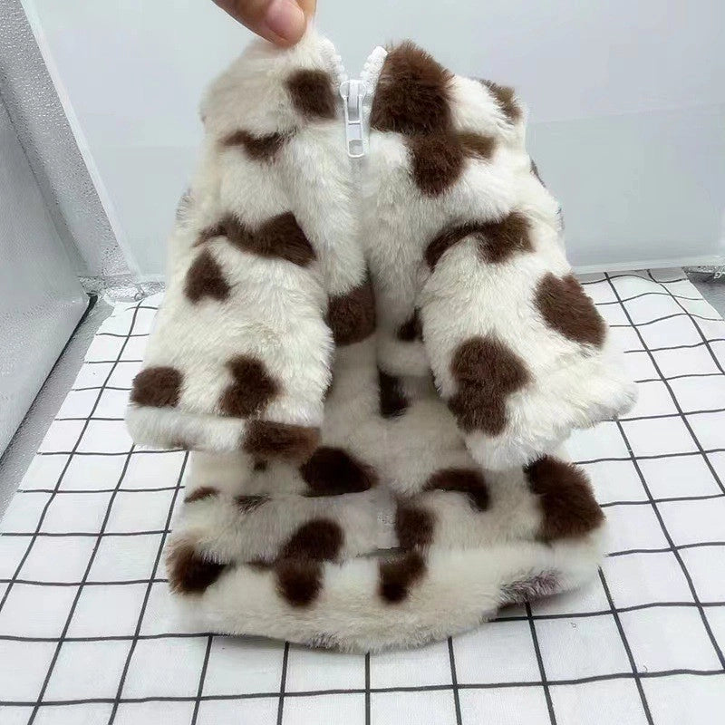 Classic Style Polyester Leopard Pet Clothing