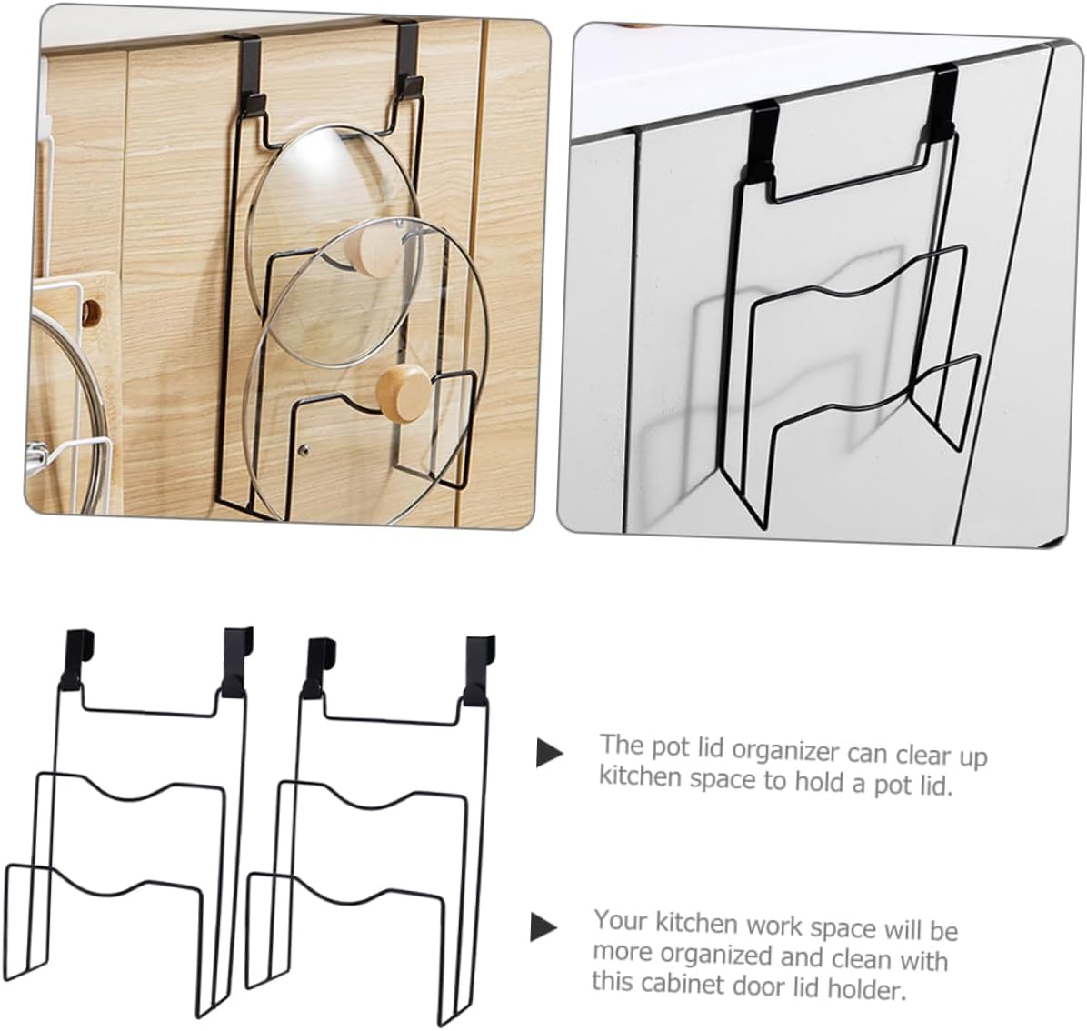 Cutting Boards Saucepan Pot Pan Lid Holder. Pot Lid Rack For Kitchen