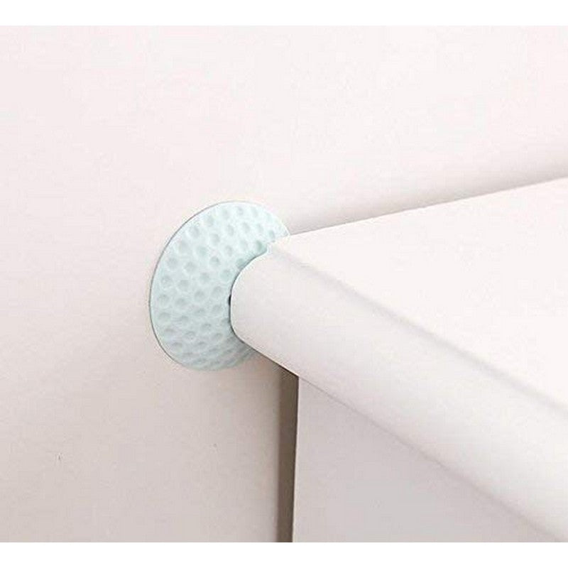 (Pack of 4) Door Handle Bumper Rubber Lock Crash mat Pad Baby safety Protective Anti-collision Edge Corner Wall Protector Guard Door Stopper