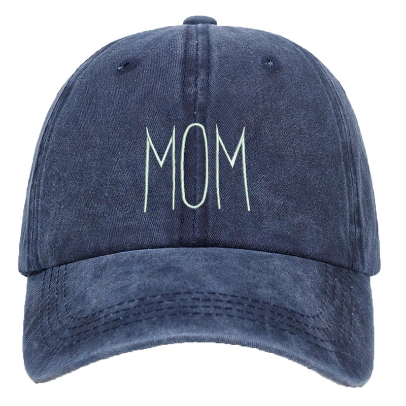 Unisex Mama Letter Solid Color Baseball Cap Bucket Hat