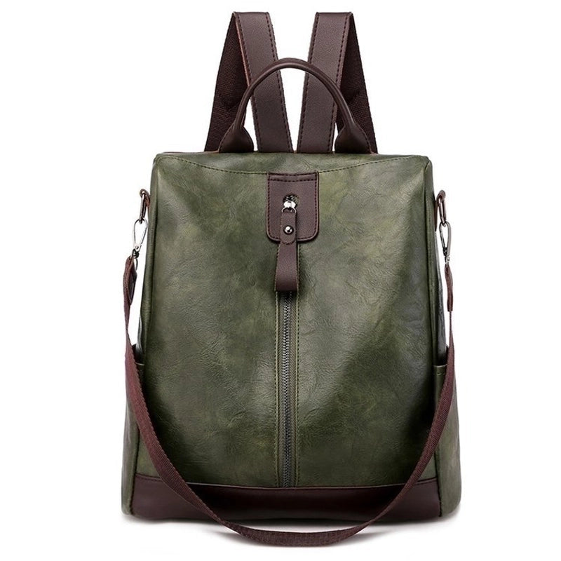 Waterproof Anti-theft Solid Color Travel Street Women's Backpack
