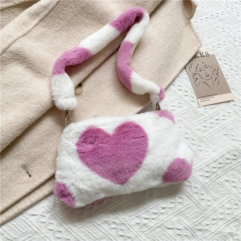 Small Plush Streetwear Square Bag