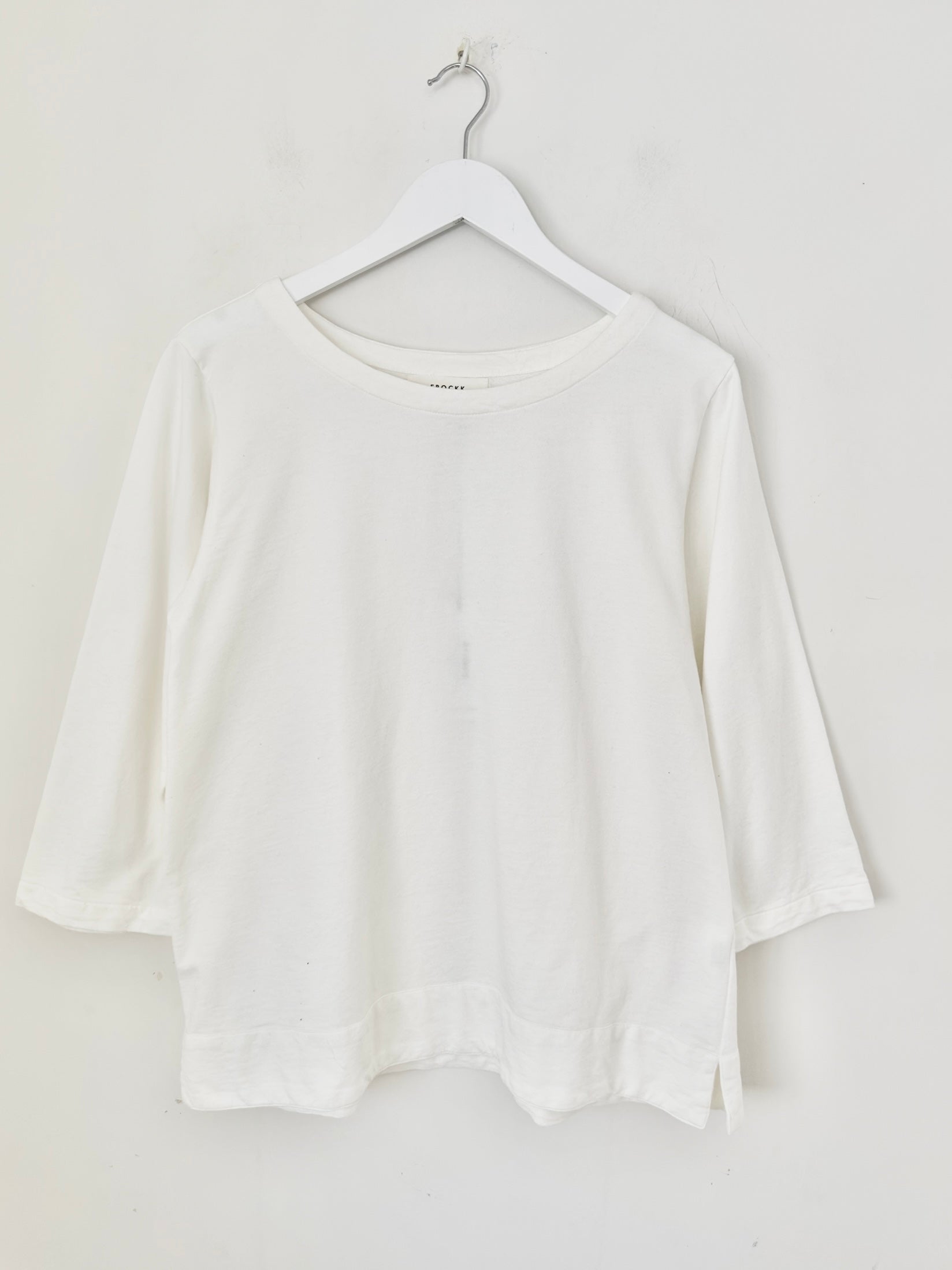 april top - winter white  knit