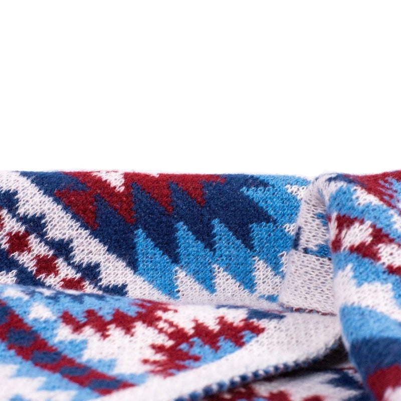 New Retro Bohemian Style Warm Shawl Loose Leisure Travel Shot Women's Ethnic Style Knitted Cloak