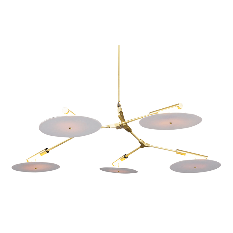 Ingrid 5 | Modern Branching Disc Chandelier