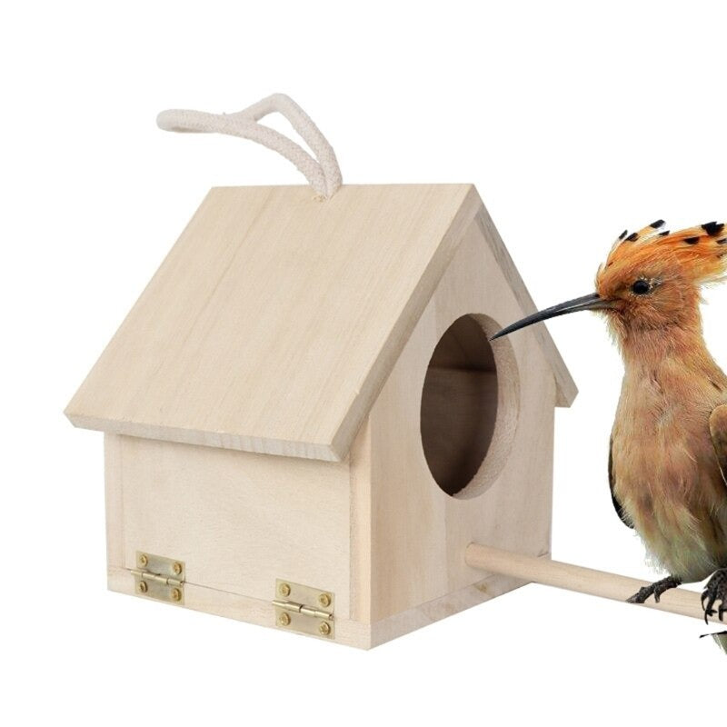 Hanging Wooden Bird Nest