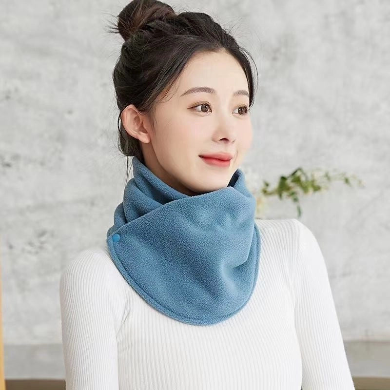 Winter Velvet Thickened Warm Neck Protection Scarf For Men And Women Riding Cold-proof Windproof Multifunctional Scarf Neck Set