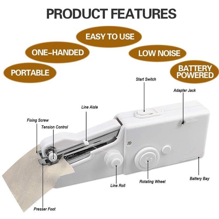 🔥 Handheld Mini Electric Sewing Machine[Make Your Life Easier✨]