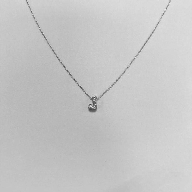 Minimalist Letter Copper Zircon Necklace In Bulk