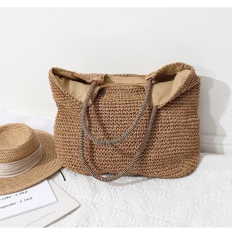 Women's Large Spring&summer Straw Fashion Straw Bag