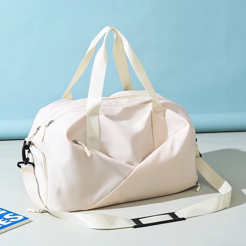 New Fashion Fitness Travel Bag Portable Shoulder Large Capacity Oxford Cloth Dry And Wet Separate Sports Bag Independent Shoe Bin
