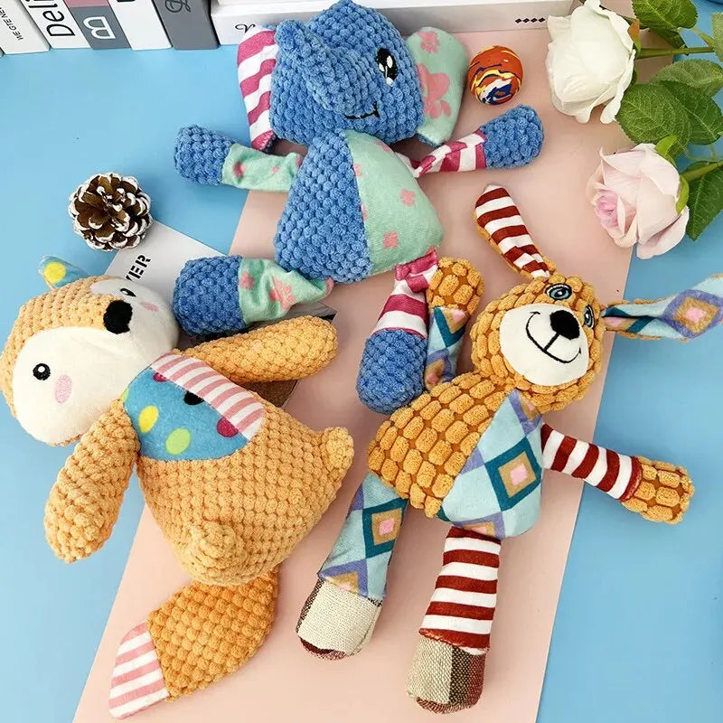 Plush Chew Toy with Double Sounds for Dogs