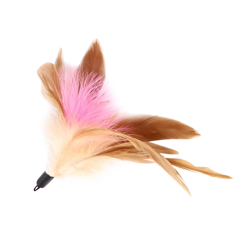 Cat Stick Replacement Head Cat Stick Feather Replacement Head Pearl Bird Cat Stick Accessories
