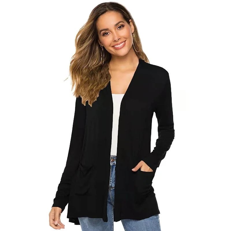 🔥 Last Day Promotion 49% OFF💕Women's Casual Lightweight Open Front Long Sleeve Cardigans