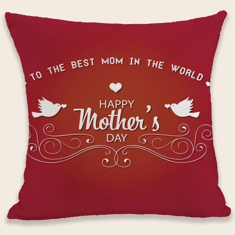 Mama Minimalist Classic Style Letter Plush Pillow Cases