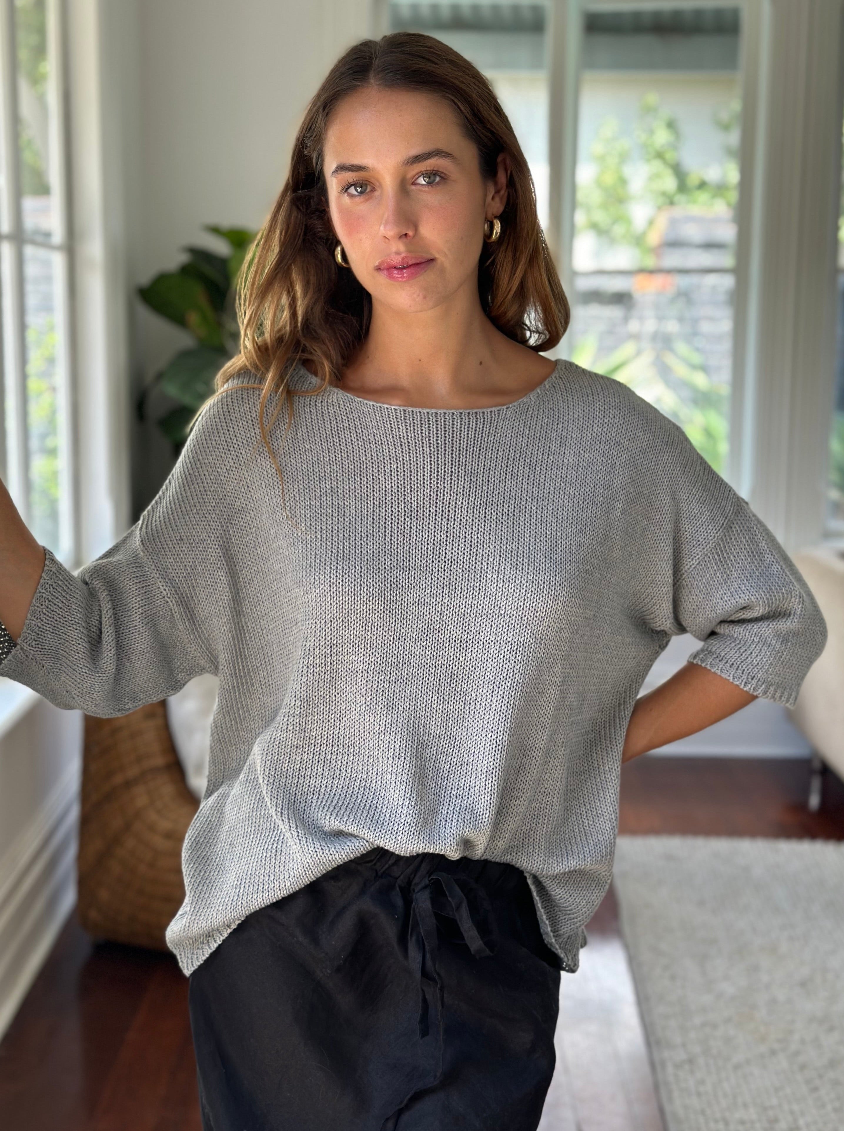 pebble cotton knit