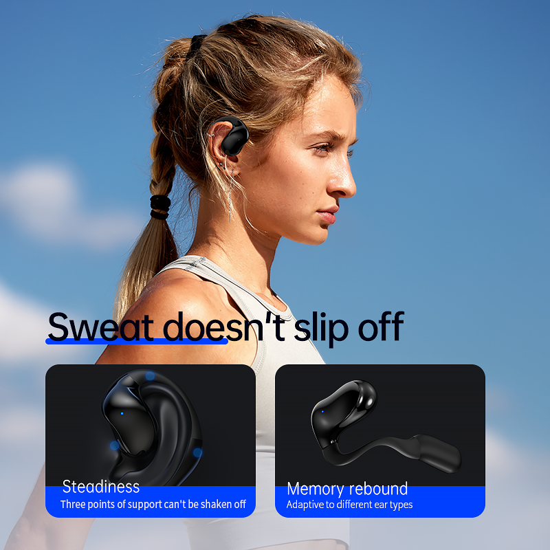 New TWS Sports Earhook Earbuds ANC ENC Dual Micsnoise Cancellaing Stereo Wireless Headphone Waterproof Ear Hook Headset