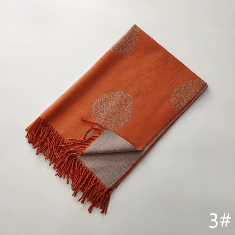 Women's Cute Sweet Printing Imitation Cashmere Polyester Scarf