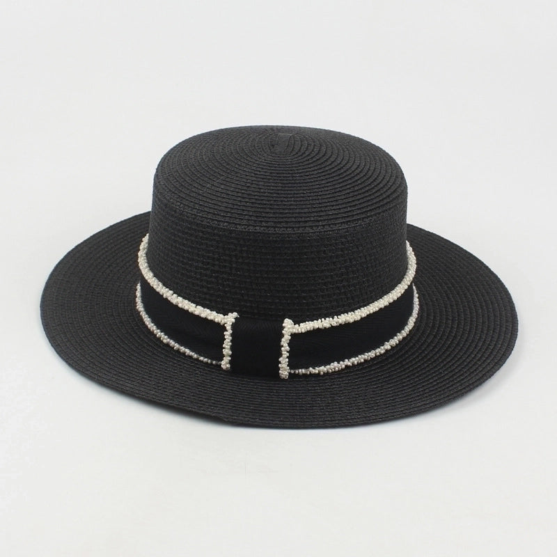 Women's Vacation Solid Color Big Eaves Straw Hat