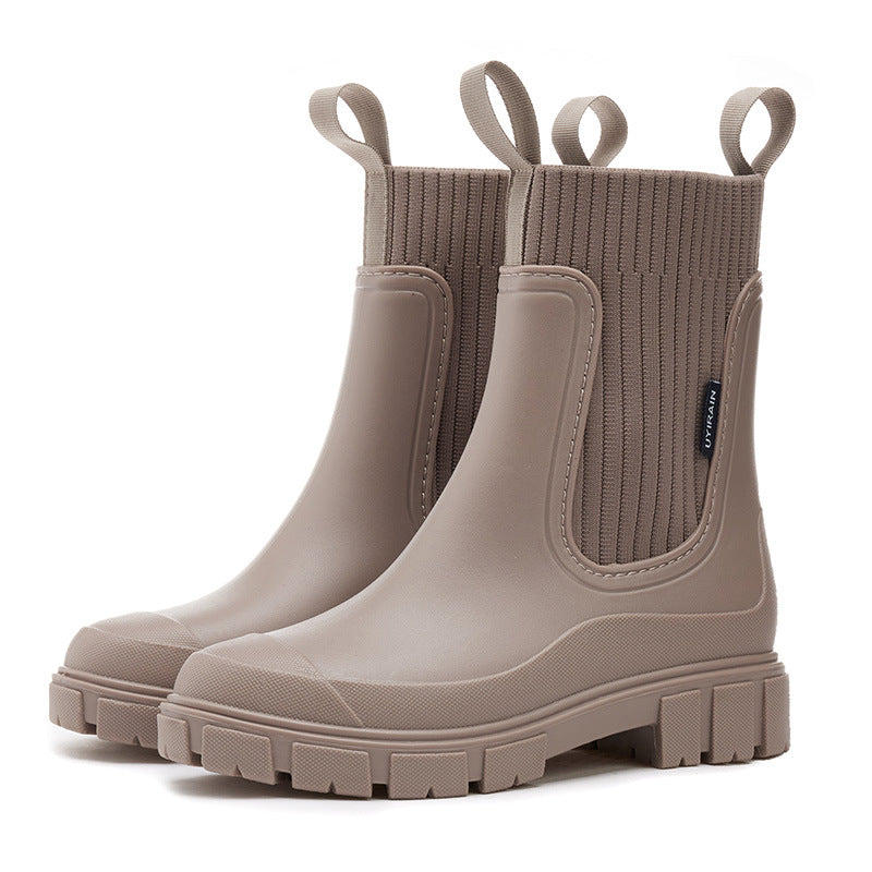 ✨Waterproof Non-Slip Thick Sole Mid-Calf Boots