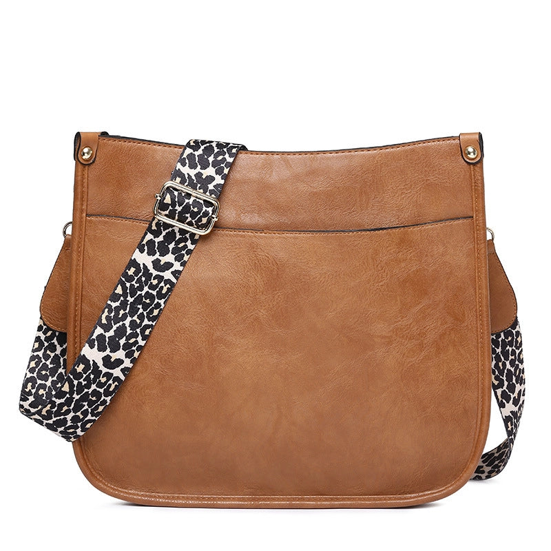 Women's Autumn&winter Pu Leather Solid Color Fashion Square Zipper Shoulder Bag Messenger Bag