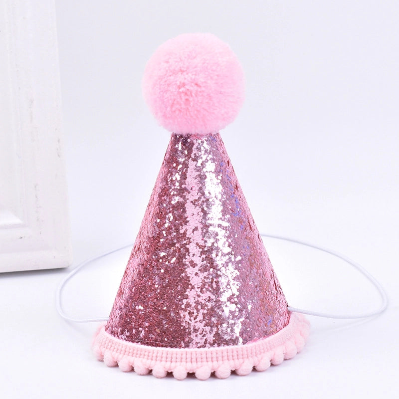 Pet Party Birthday Hat Dog Cat Bow Knot Birthday Hat Baby Birthday Party Decorative Hat