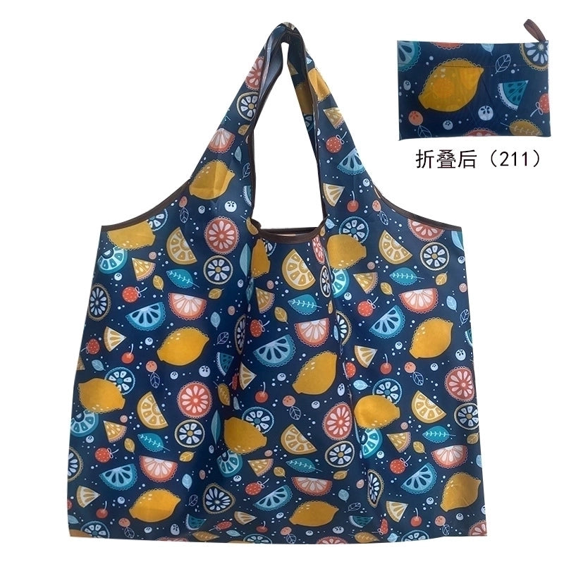 Casual Pastoral Plant Oxford Cloth Shopping Bags