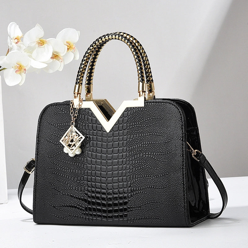 Women's Large All Seasons Pu Leather Vintage Style Handbag