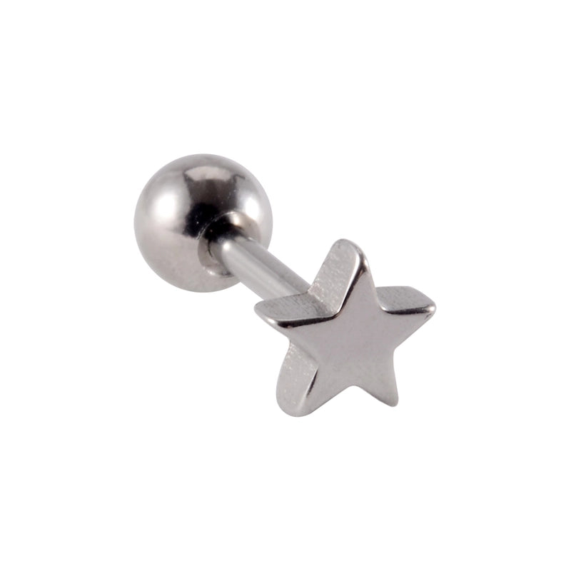 1 Piece Ear Cartilage Rings & Studs Casual Elegant Vacation Star Moon 304 Stainless Steel Plating 18K Gold Plated Lip Rings Ear Cartilage Rings & Studs