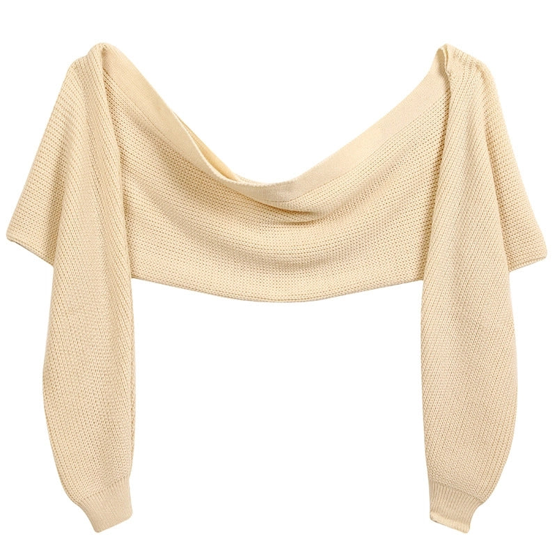 Unisex Casual Minimalist Solid Color Acrylic Shawl