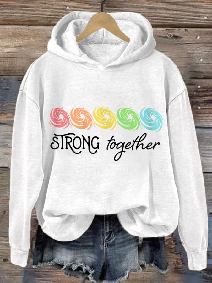 Women's Hurricane Helene 2024 Strong Together Hoodie