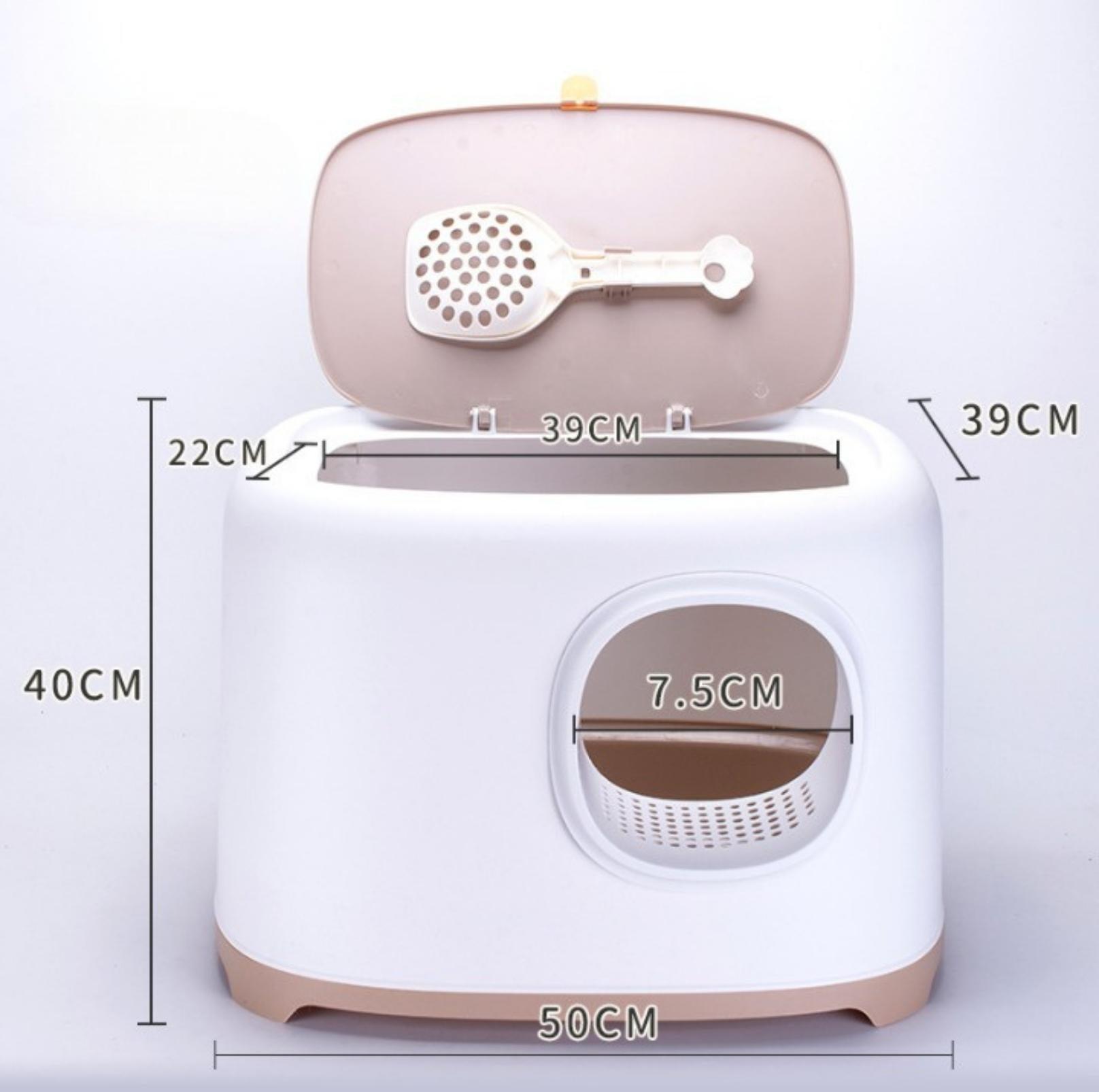 Eco-friendly Toast Style Enclosed Cat Litter Box