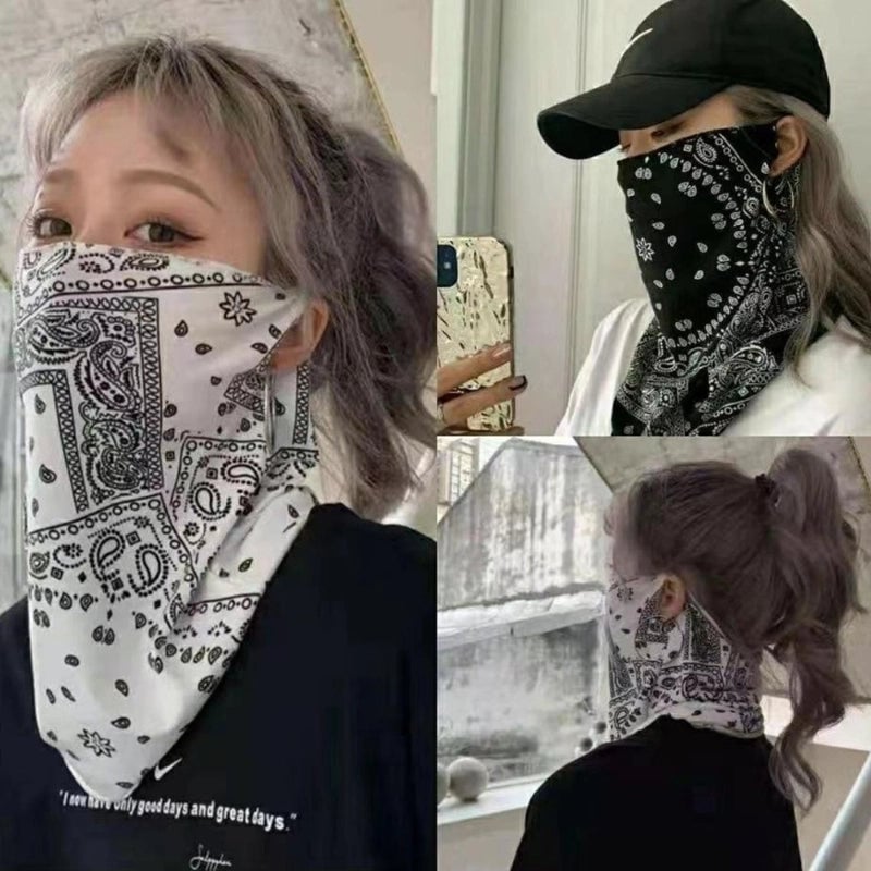 Women's Minimalist Commute Geometric Ice Silk Sun Mask