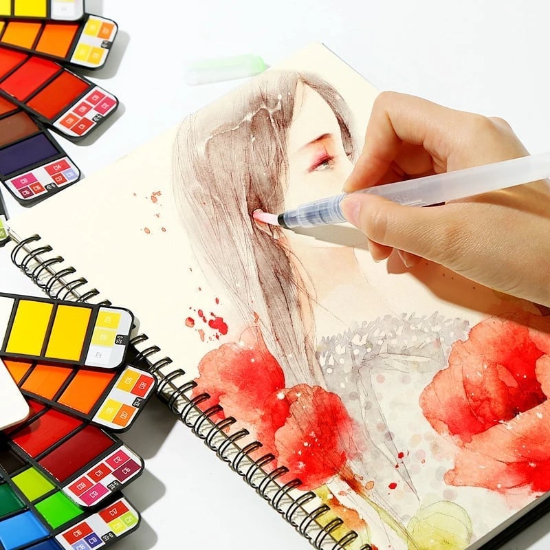 🔥Last Day Promotion 49% OFF -- Handy Watercolor Travel Kit