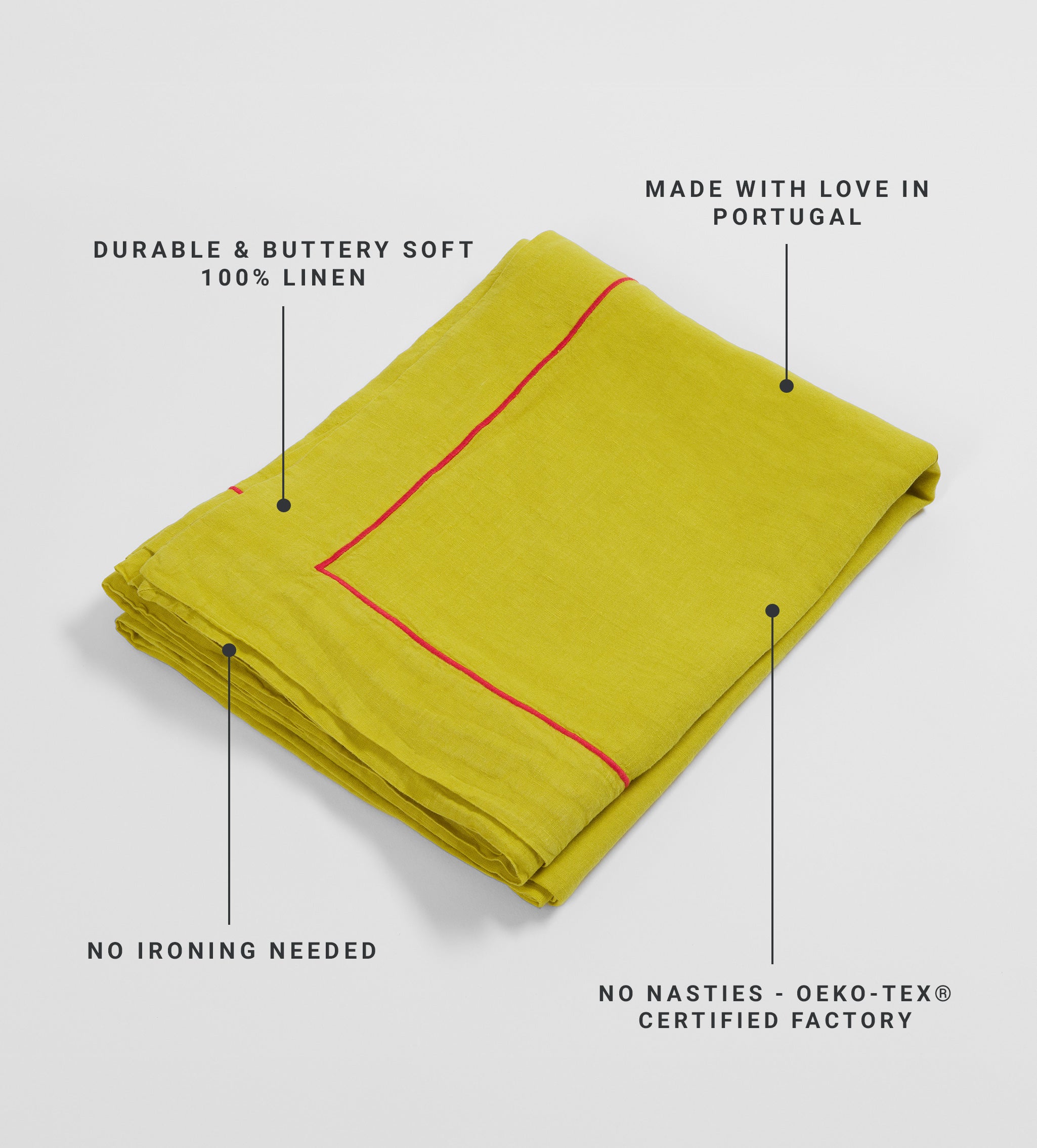 100% Linen Tablecloth