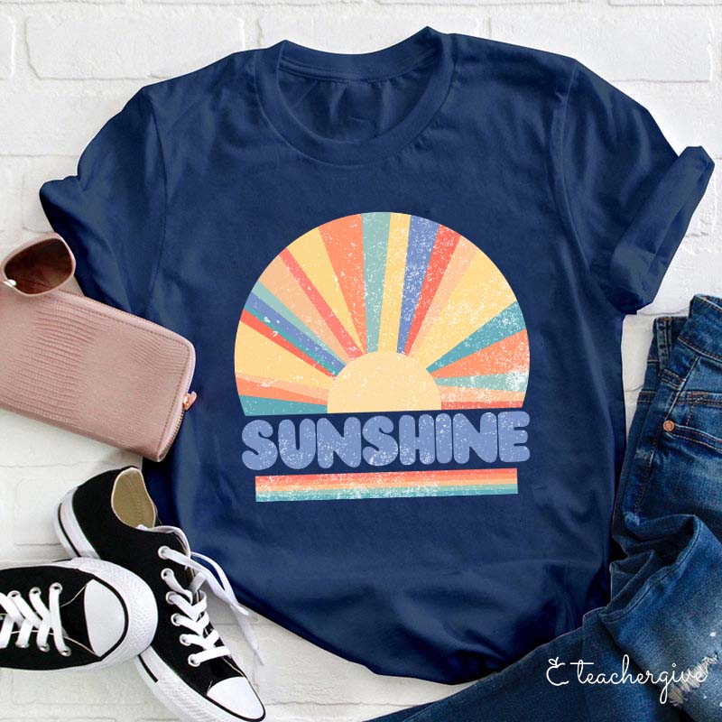 Sunshine Rainbow Teacher T-Shirt