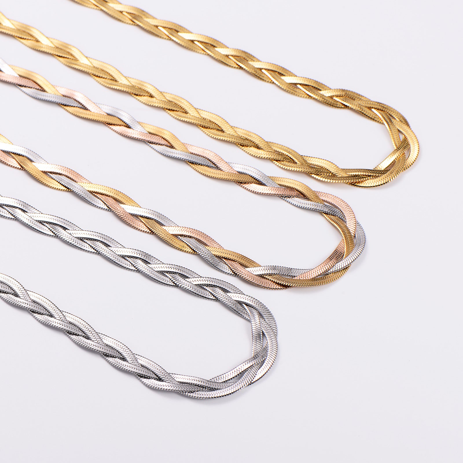 Unisex Chain Stainless Steel Electroplating Jewelry Sets