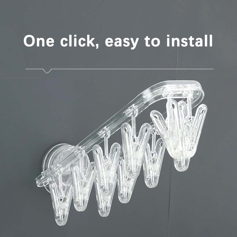 Punch-free Suction Cup Clothing Hanger Multi Hooks Anti-slip Clothes Hanger Stand For Bedroom