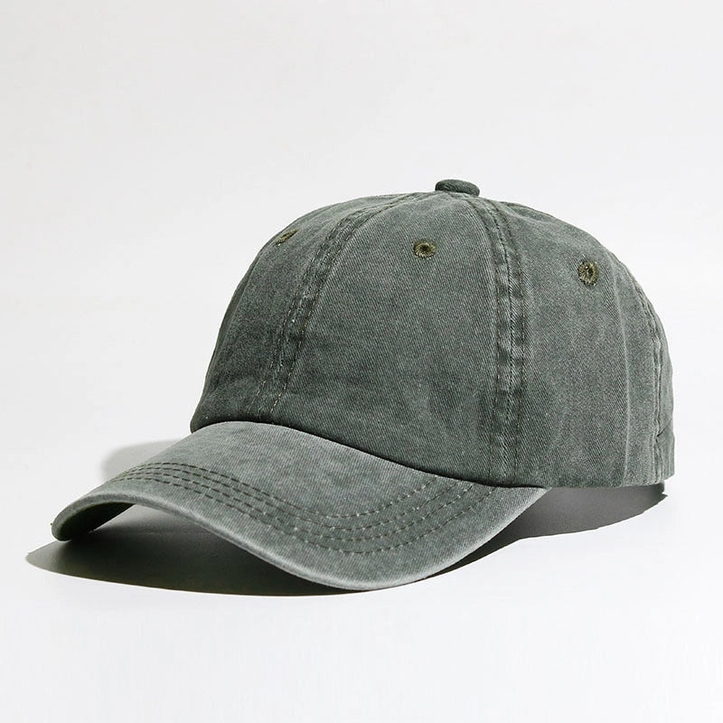 Baseball Cap Wash Cotton Curved Eaves Outdoor Sports Ladies Peaked Cap Ponytail Braid Cap Summer Sunscreen Hat