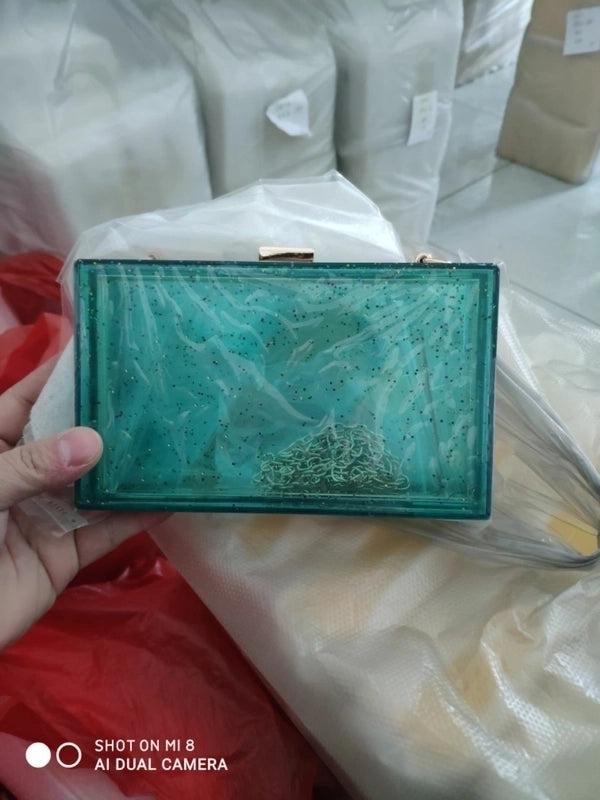 Small Arylic Fashion Square Bag Shoulder Bag