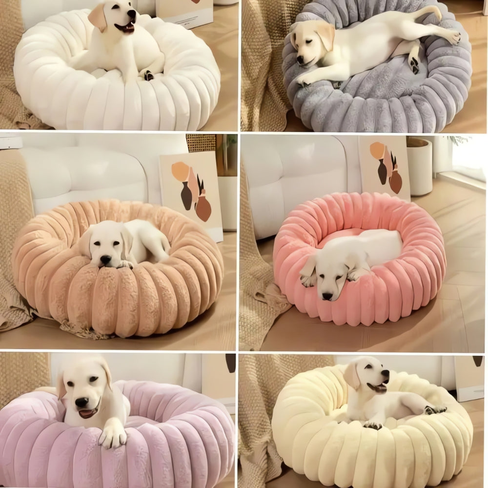 Plush Round Pet Bed