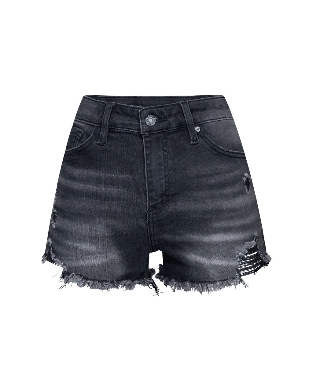 Eternity High Rise Distressed Shorts