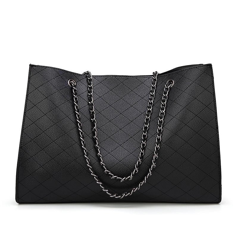 Women's Pu Leather Solid Color Streetwear Square Zipper Bag Sets