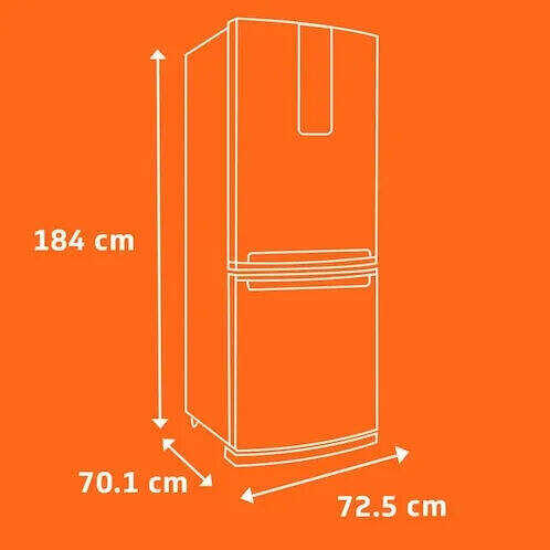 BRASTEMP BRE57AK FROST FREE REFRIGERADOR CON TURBO ICE INVERSE - 443L  -WXL