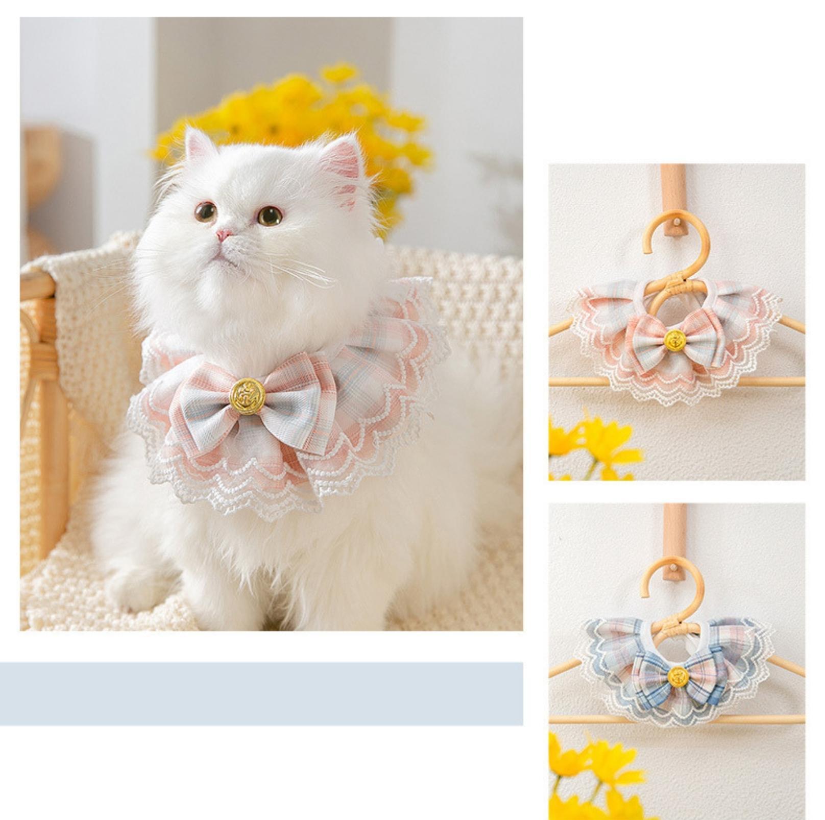 JK Style Lace & Bow Decorative Pet Bib