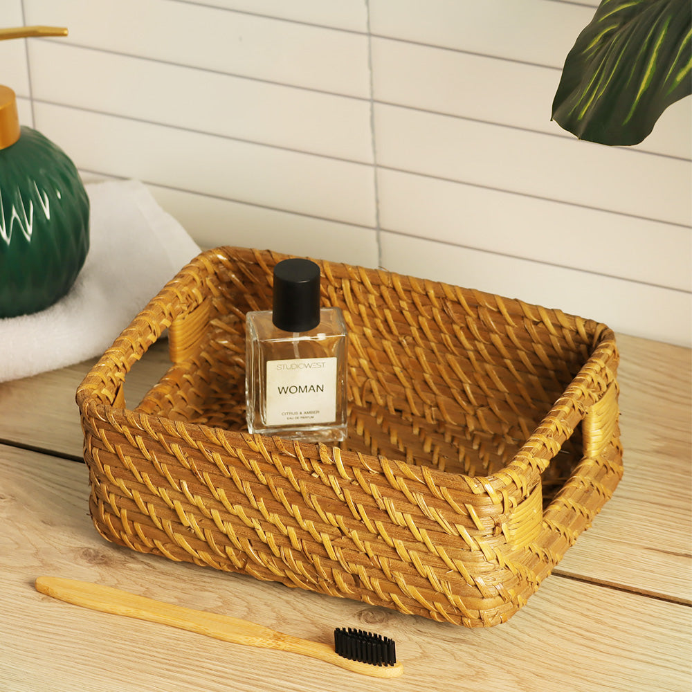 Vitta Rattan Storage Basket Small - Natural